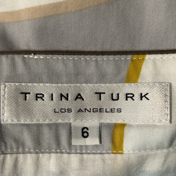 Trina Turk Colorful Cotton Floral Sun Dress Lined - Size 6 - Picture 4 of 8